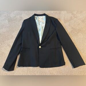 Philosophy Black Blazer with Thin Black Pinstripe Lining